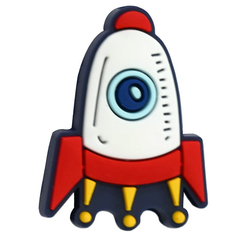 Wholesale  Random 100pcs Planet Series Soft Rubber Beads